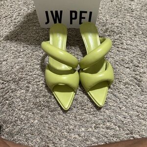 JW PEI Lime Heeled Mules